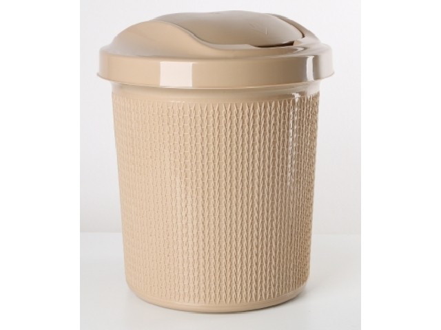 Контейнер для мусора Ajur 12 л 4065/8 кофейный